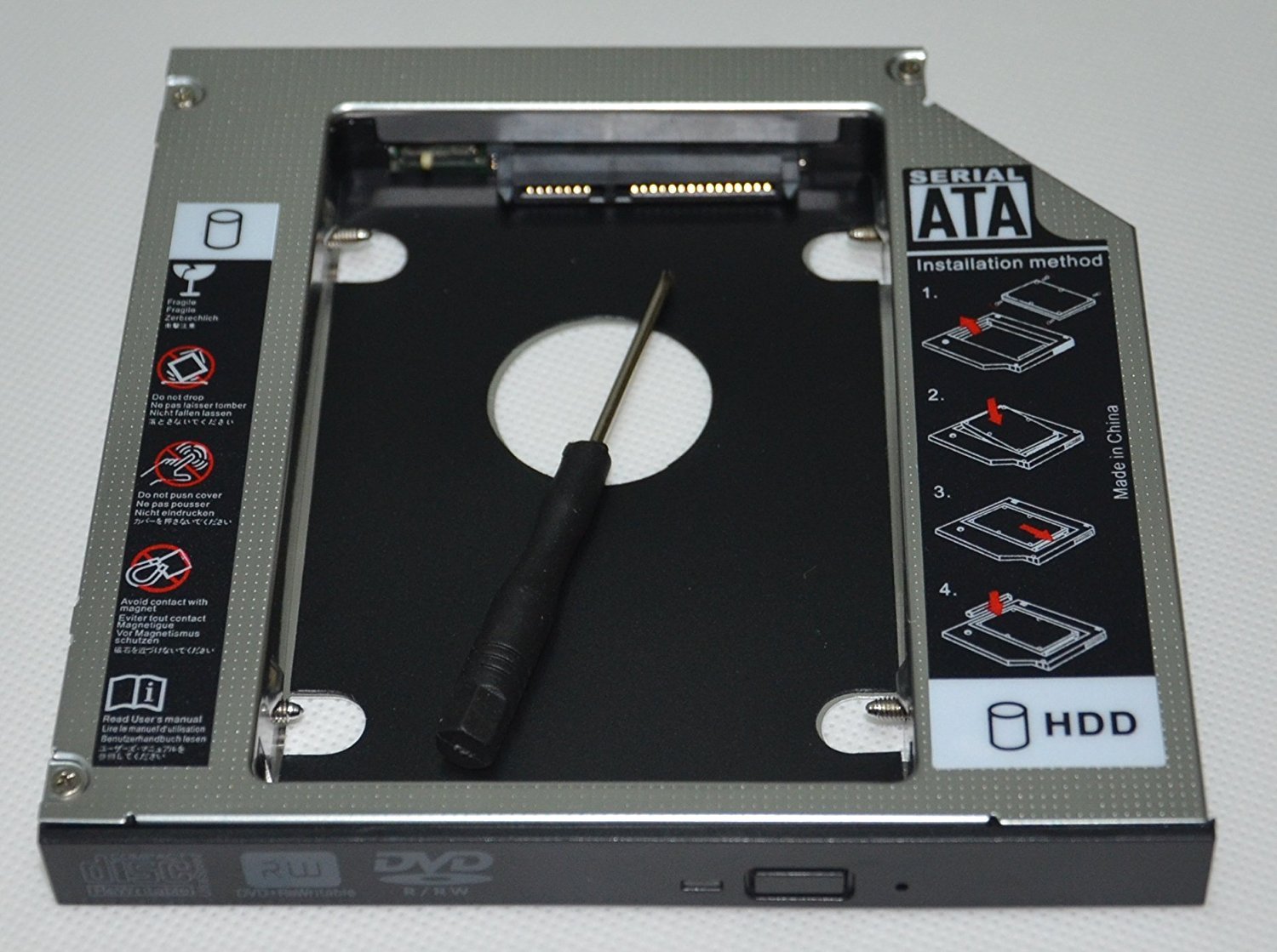 De Young Deyoung 2nd Hard Drive HDD SSD SATA Caddy Adapter for Clevo w35 w170HR p170hm P370EM