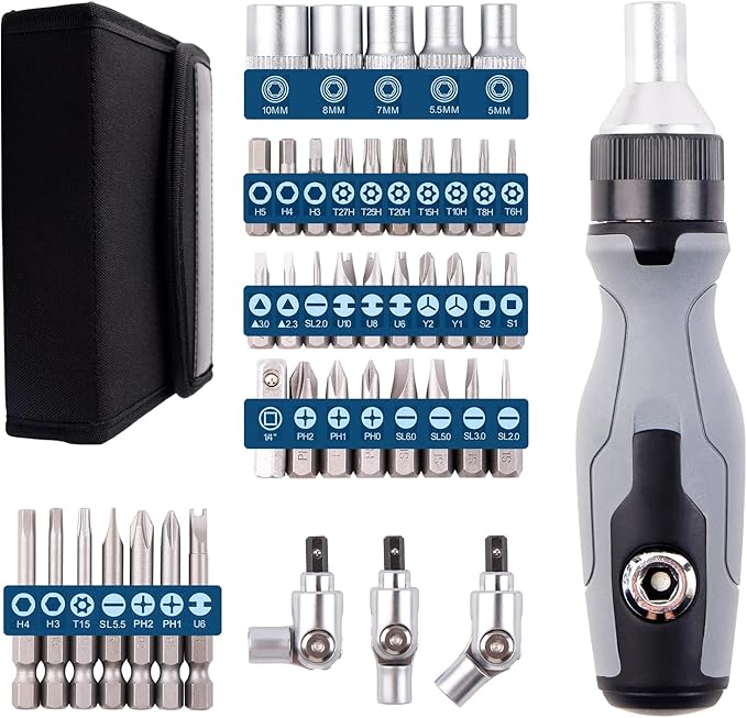 41 in 1 Ratcheting Screwdriver Set, MultiBit Ratchet