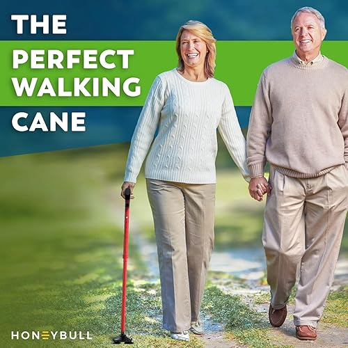 Miniatura 2 de Walking Cane for Men & Women Foldable, Adjustable, Heavy Duty, Free Standing, All Terrain, Collapsible Walking Sticks for Seniors & Adults