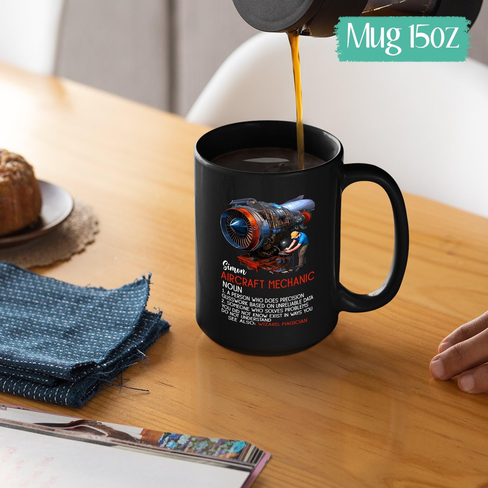 Amazon.com: Aircraft Mechanic Definition Cup Gifts For Mechanician,  Personalized Name Aircraft Mechanic Coffee Mug, Mechanic Lover Mug, Custom Airplane  Mechanic Black Mug Cup 11 Oz 15 Oz, Aircraft Coffee Cup : Home
