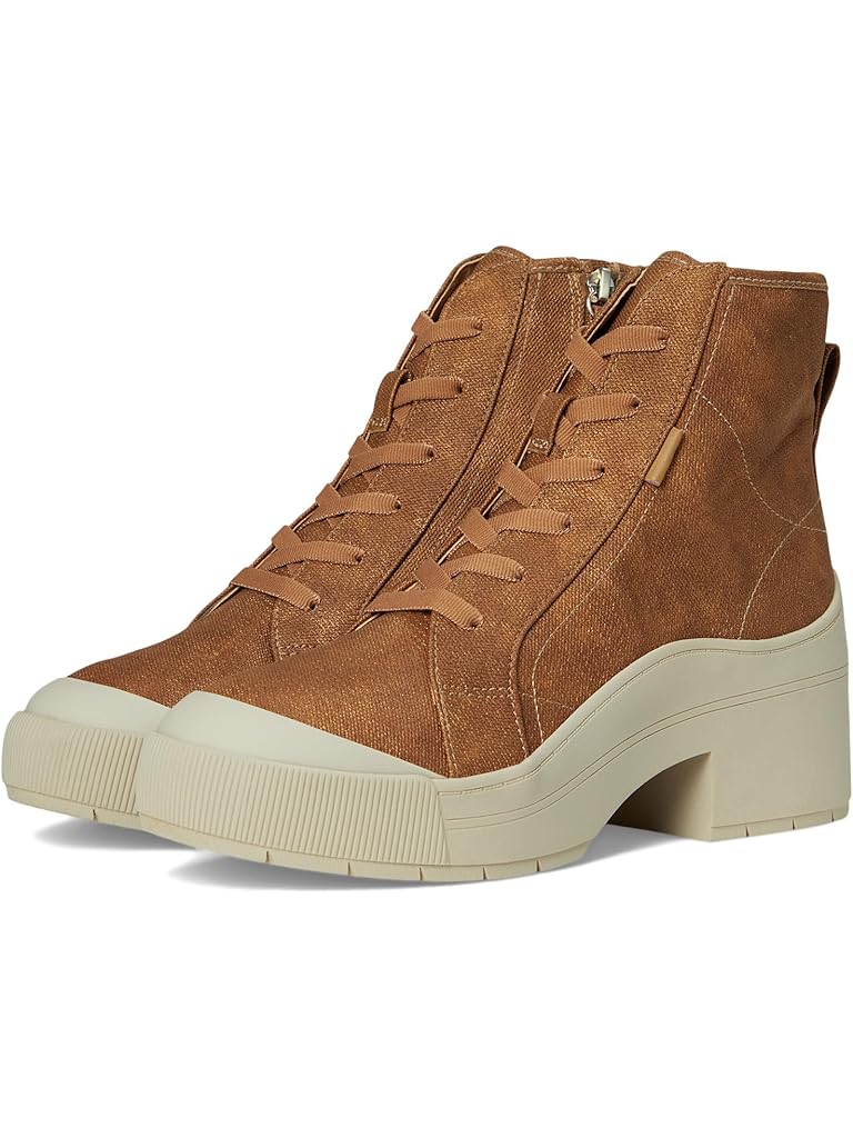 Brown Dr. Scholl's Time Off Up Lace-Up Short Boots