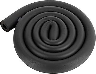 Pipe Insulation Foam Tube - Foam Pipe Insulation for Pipe Freeze Protection and Sharp Edge Protection 1/2" ID x 3/8" THK x 6FT