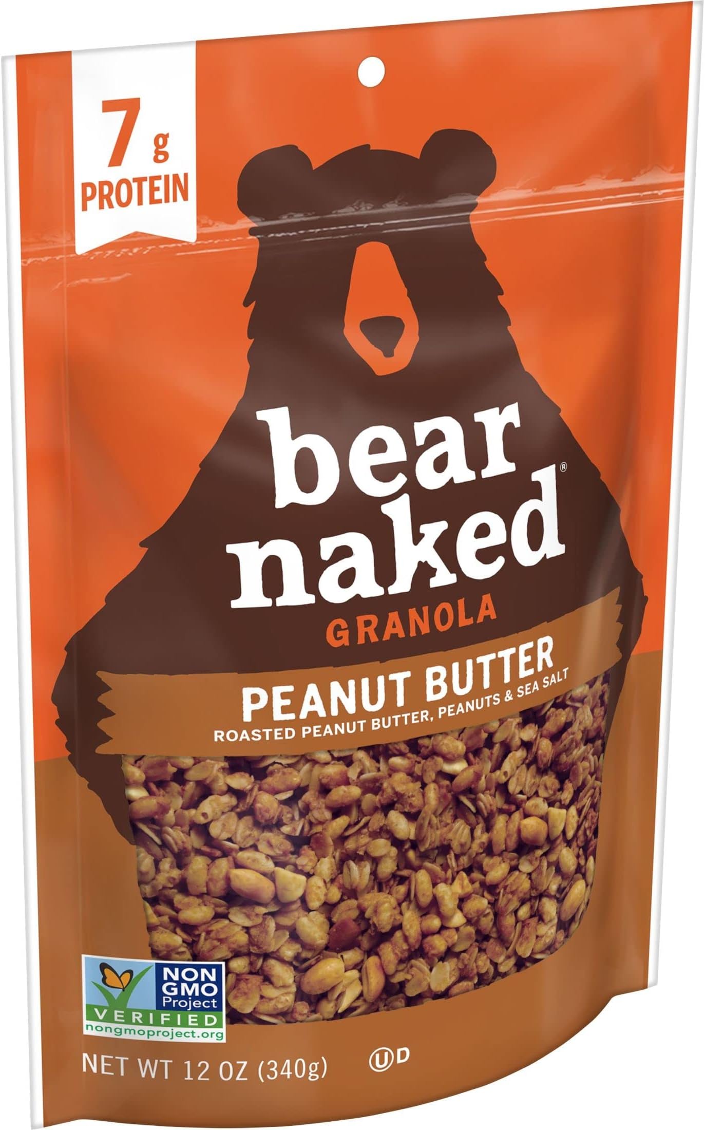 Bear Naked Granola, Breakfast Snacks, Peanut Butter, 12oz Bag (1 Bag)