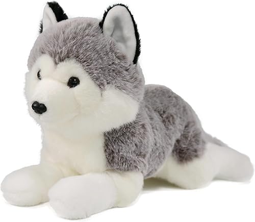 Ice King Bear Peluche realista de Husky siberiano, juguete de peluche, 13 pulgadas de longitud (original)