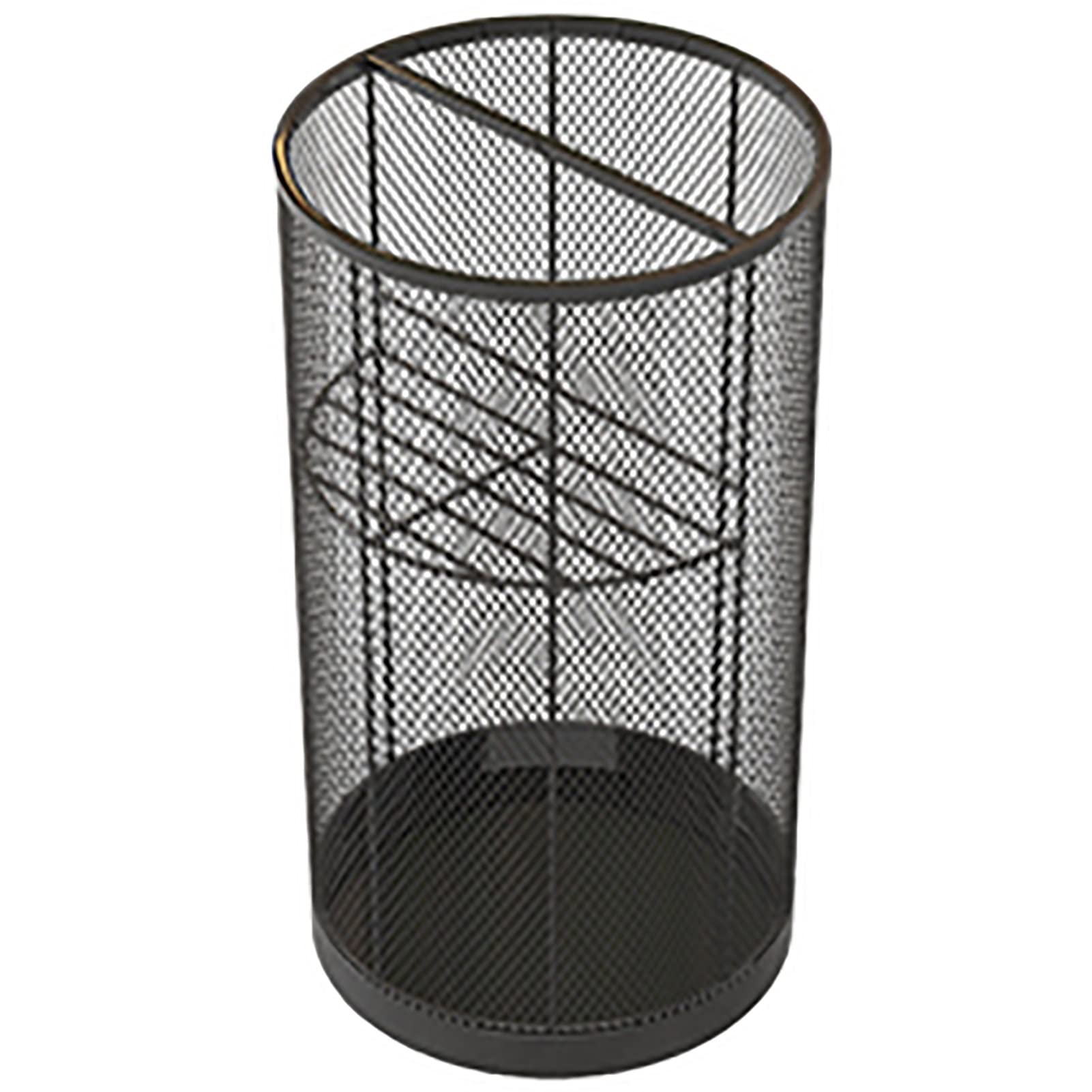 GHHVFEC Round Umbrella Holder with Non-Slip Base, Metal Mesh Design for Office Hallway, Stylish Storage Solution for Apartment Entryway, Durable and Space-Saving.