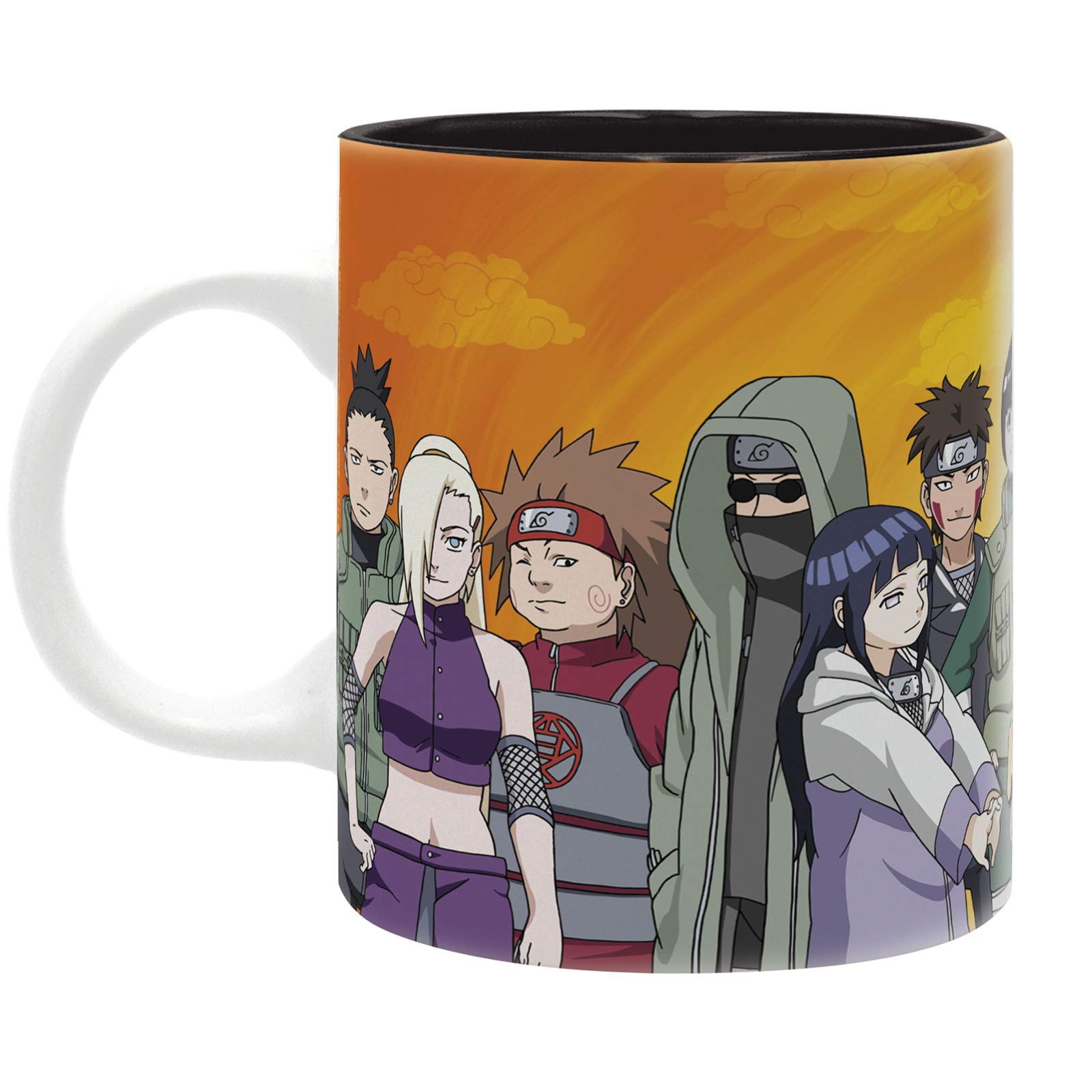 ABYSTYLE Naruto Shippuden Konoha Ninjas Ceramic Coffee Tea Mug 11 Fl Oz Anime Manga Drinkware Home & Kitchen Merch Gift