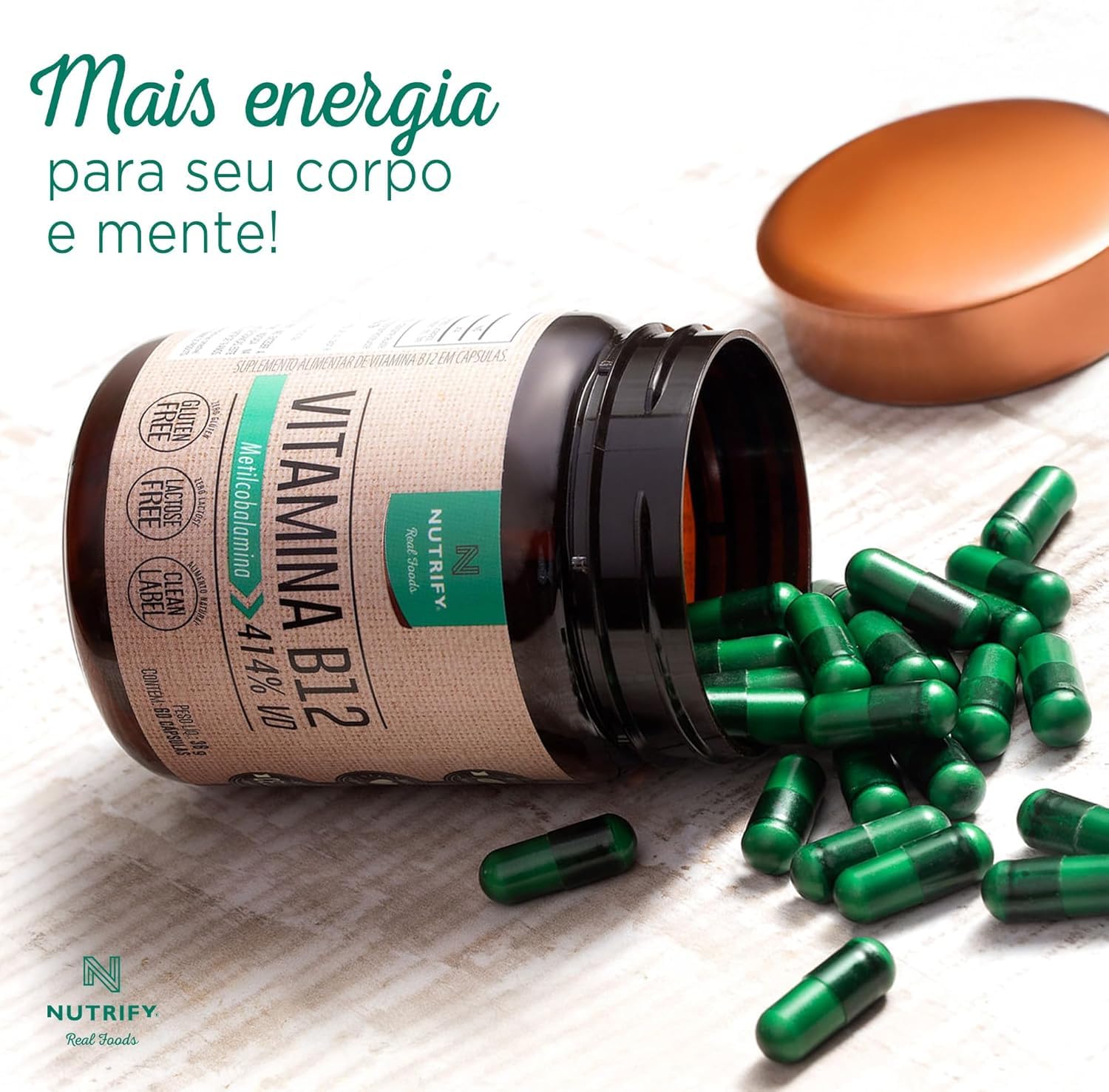 Combo Vitamina B12 Metilcobalamina 414% VD – 60 Cápsulas (5 unidades) em promoção! Veja a oferta e mais achadinhos de Vitaminas & Suplementos 3 Hoje é o melhor dia para comprar Combo Vitamina B12 Metilcobalamina 414% VD – 60 Cápsulas (5 unidades) com aquele preço maroto! Promoção! Aproveite a oferta! 3
