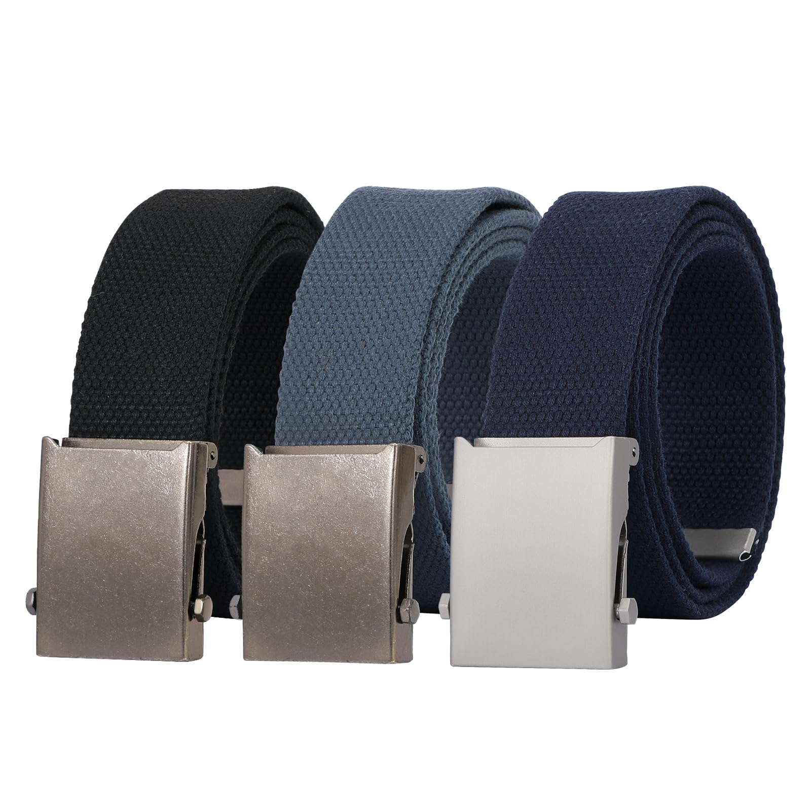 JASGOOD 3 Pack Unisex-Adult Military Web Belt
