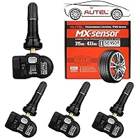 Vista 1 de Autel Sensores TPMS 2 en 1 Sensor MX-Sensor 315Mhz/433Mhz Sensor de presión de neumáticos, sensores TPMS inalámbricos programables y clonables a