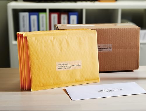 Miniatura 2 de DYMO Etiquetas de dirección para máquina de etiquetas, 1.12 x 3.5 pulgadas, transparentes, 130 etiquetasrollo