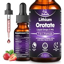 Lithium Orotate Liquid Drops 5mg, 7-in-1 Potency Lithium Supplements