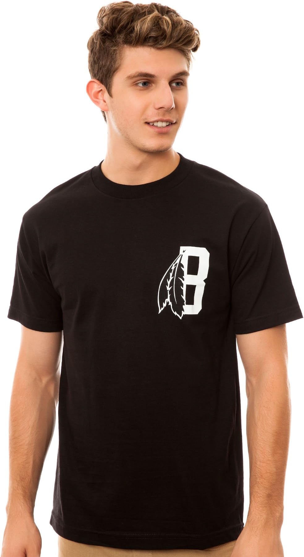 BLVCK SCVLE The Feather B Logo Tee in Black