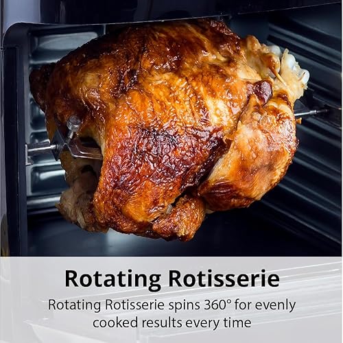 Miniatura 6 de Aria - Horno freidora de aire con pantalla táctil de 10 cuartos de galón con juego de accesorios premium y libro de recetas, ónix