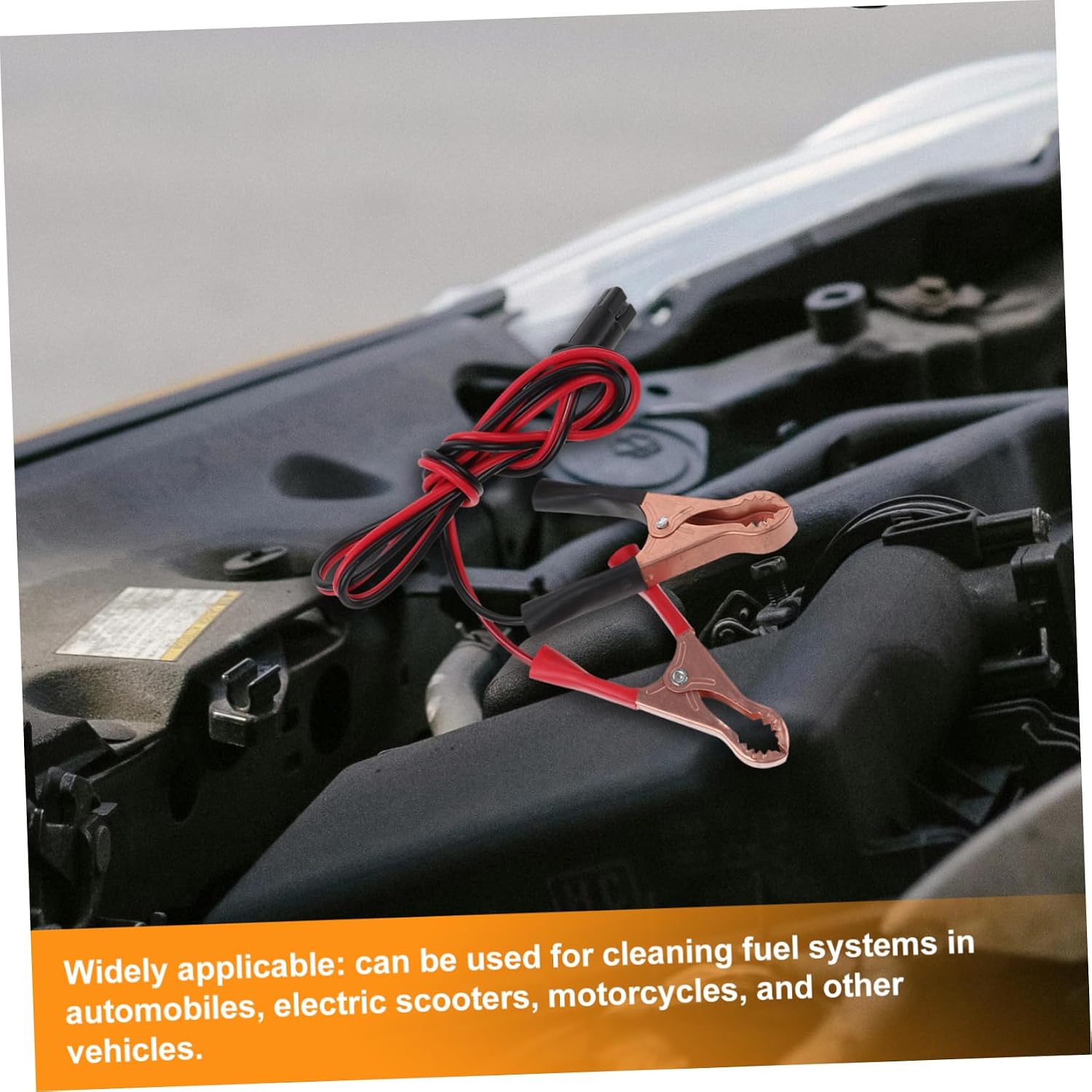 1set Car Injector Nozzle Cleaning Tool Kit for Automotive System Care Device Alligator Clips for Cleaning of Injectors Compatible Cars Scooters and Motorcycles