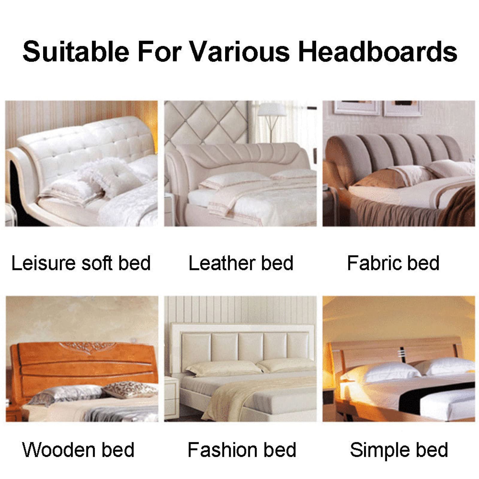 Couvre De Tête De Lit De Haute Qualité King Double Simple, Housse De Tête De Lit Matelassée Super Douce Tout Compris Couverture De Tête De Lit en Velours épais Housse De Protection,Grey3-230CM