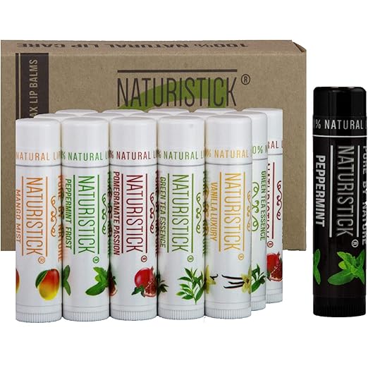 16Pack Lip Balm Gift Set by Naturistick. Assorted Flavors
