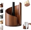 Mountain Paper Towel Holder Countertop with Mango Wood Round Base and Iron Holder, Wood Paper Towel Holders Countertop, Effortless One-Hand Tearing, Holds Jumbo and Mega Rolls 1PCS-A