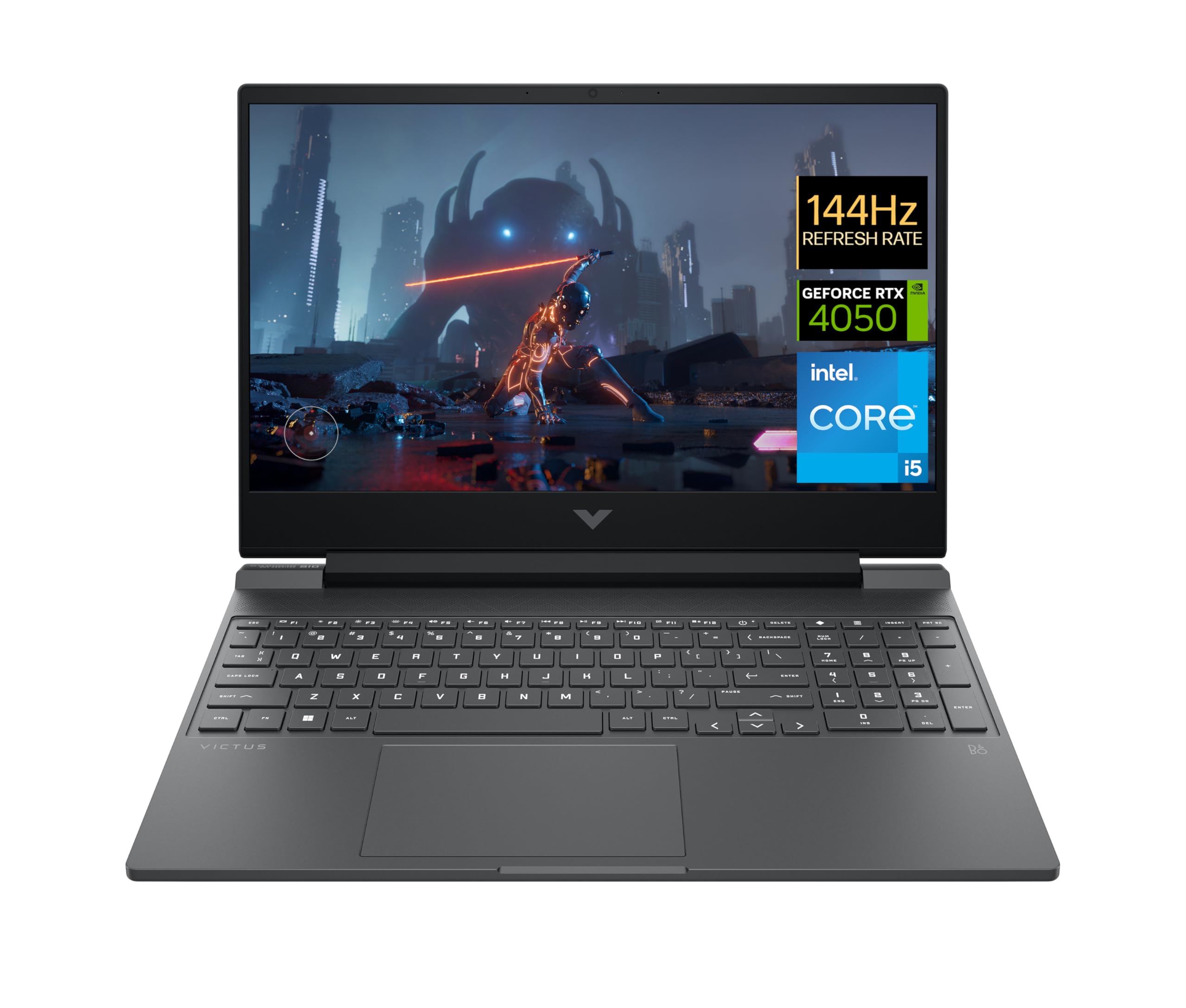 HP Victus Ordinateur Portable Gaming 15-fa1650nd | 15.6" Full HD Antiglare 144Hz IPS | Intel Core i5-12500H | 16GB RAM | 512GB SSD | NVIDIA GeForce RTX 4050 Carte Vidéo Window 11 Home OS QWERTY