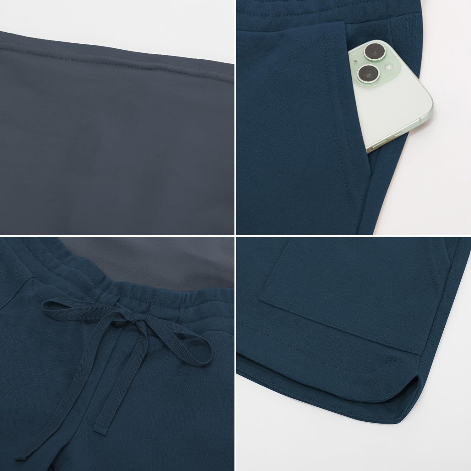 Maacie Maternity Shorts 2026 Maternity Athletic Shorts High Waist Shorts Lounge Casual Sweat Shorts with Pockets - Image 3