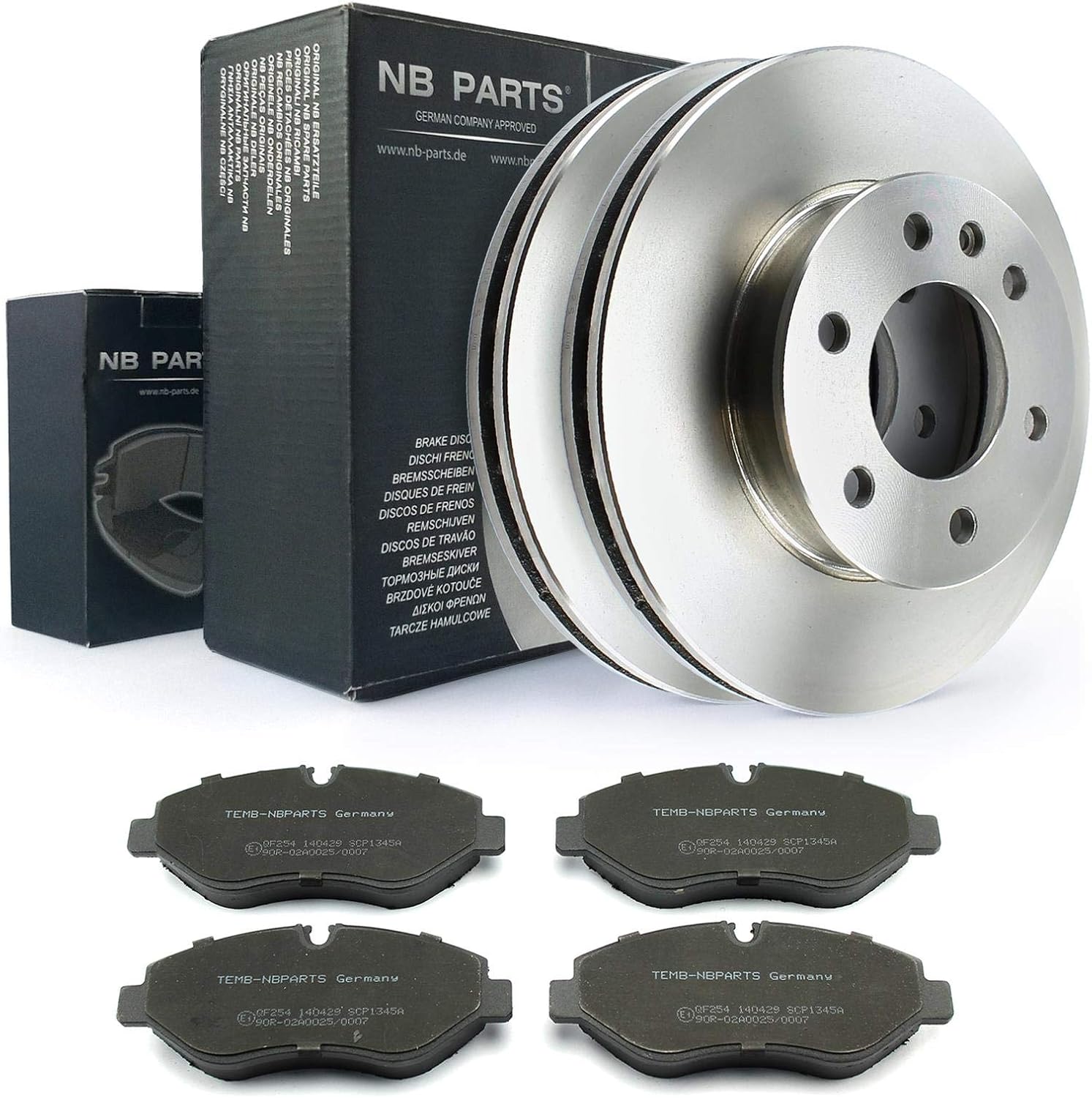 NB Parts Germany 10040462 Brake Discs Diameter 300 + Front Brake Pads