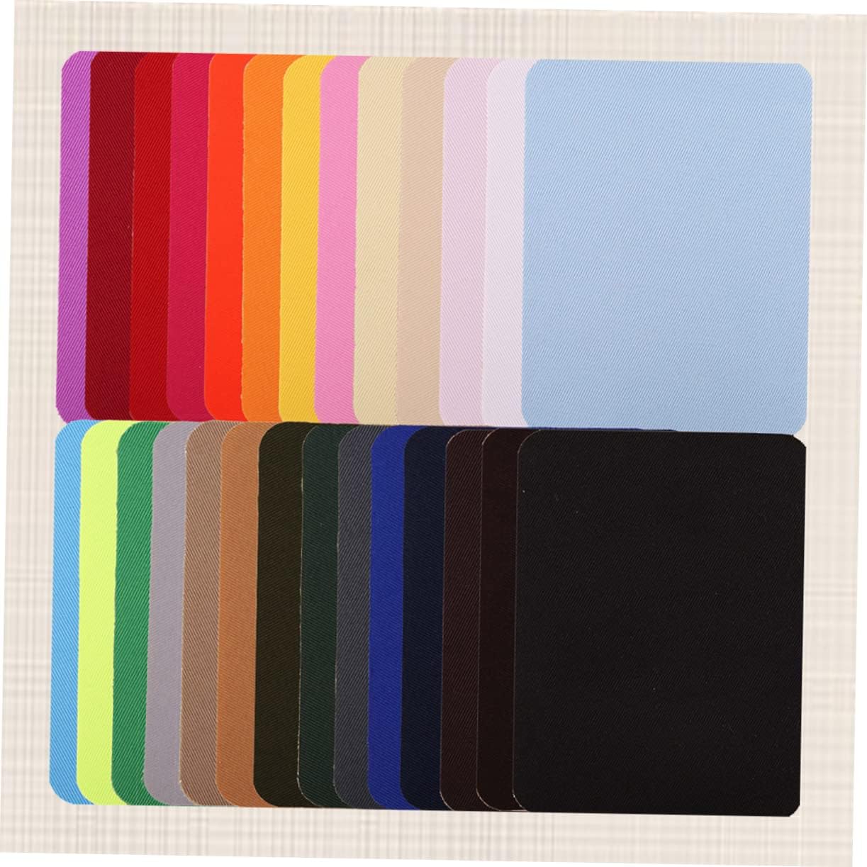 STOBOK 52pcs Colorful Denim Patch Assorted Repair Stickers for Clothing Bags Jeans Convenient Heat Transfer Cloth Stickers for Mending Decoration