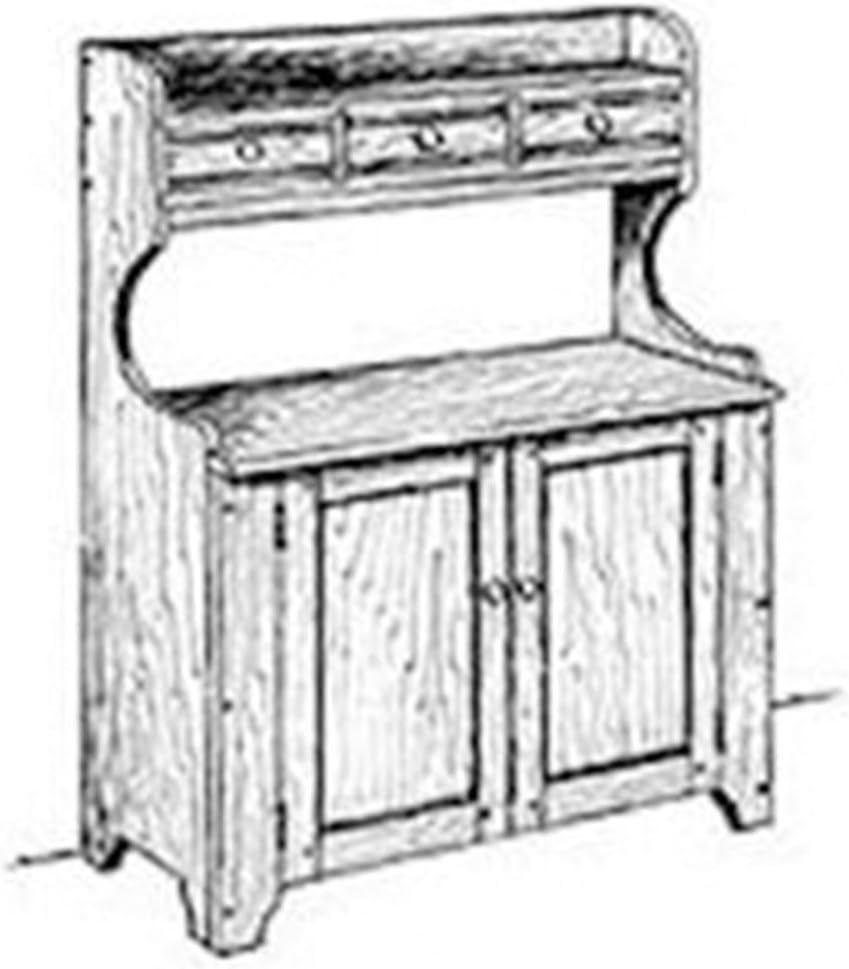 Woodcraft Project Paper Plan to Build Shaker Utility Cupboard Indoor