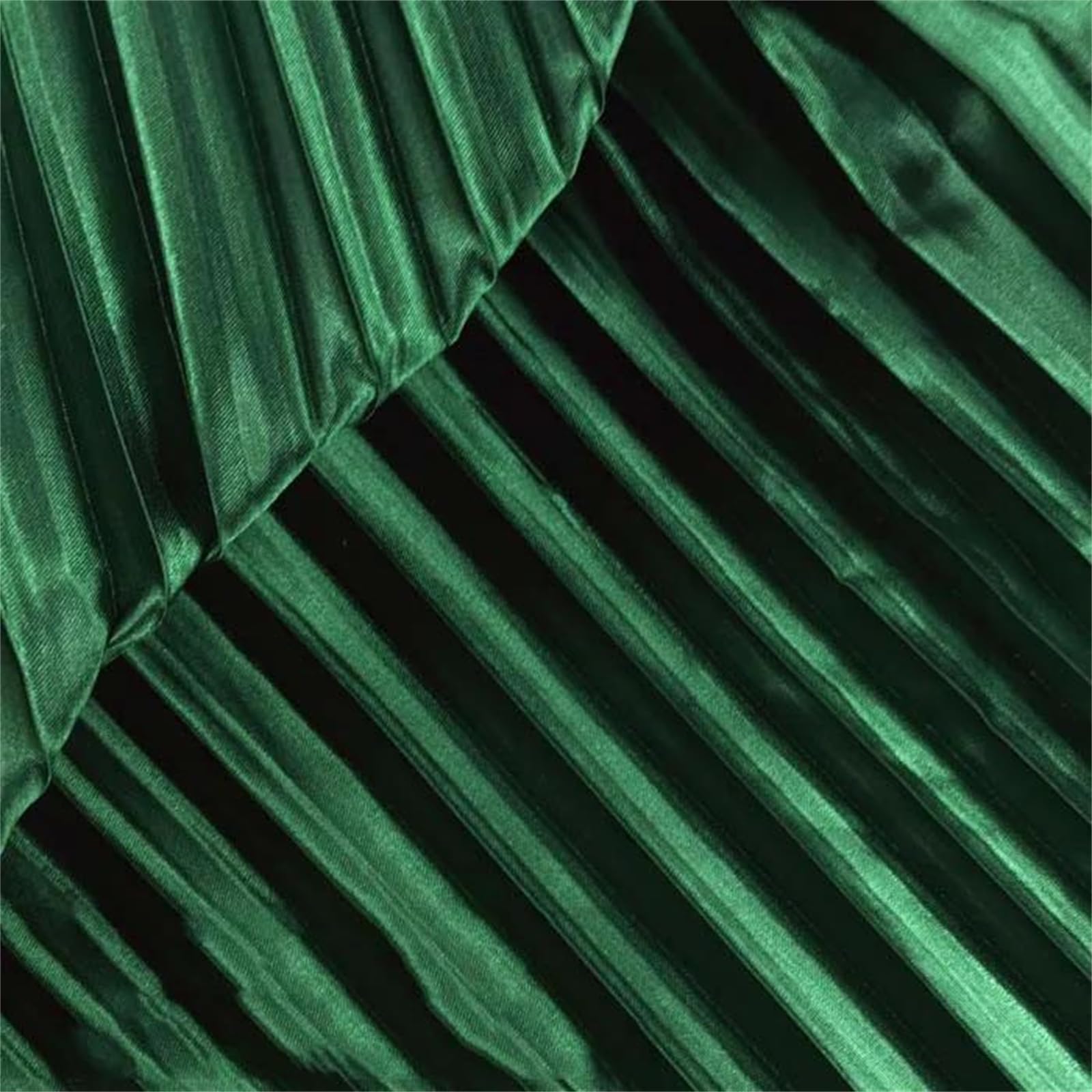 Tela de rayón plisada de 150 cm de ancho, color sólido, rayas grandes, hilo de imitación de órgano, transpirable, tejido de punto para hacer vestidos y faldas