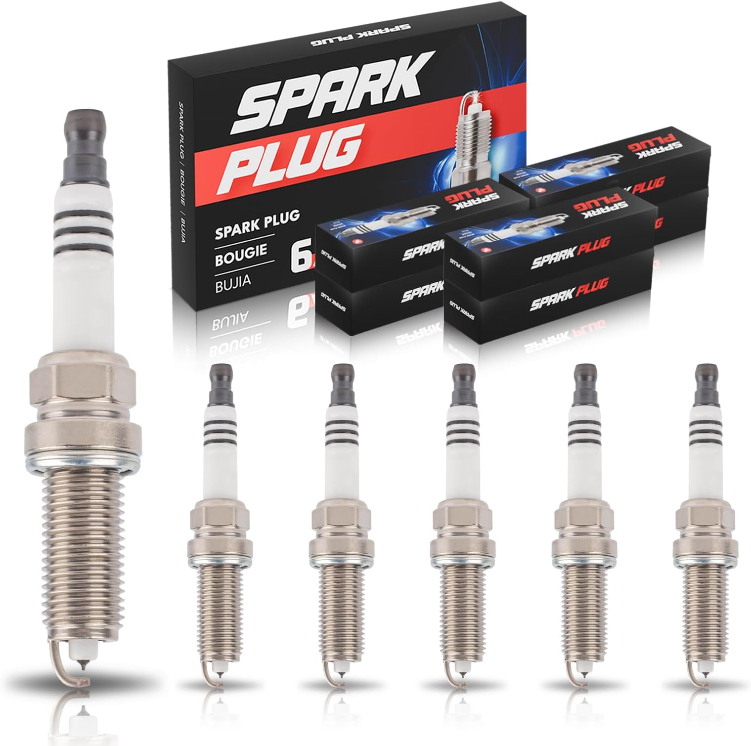 ENA Iridium Spark Plug for 1406 DILKAR7B11 Compatible with Nissan Frontier Altima Maxima 350Z Pathfinder Murano Quest Infiniti Q50 Q70 Hybrid QX60 M35h JX35 EX35 FX35 G25 G35 V6 Set of 6