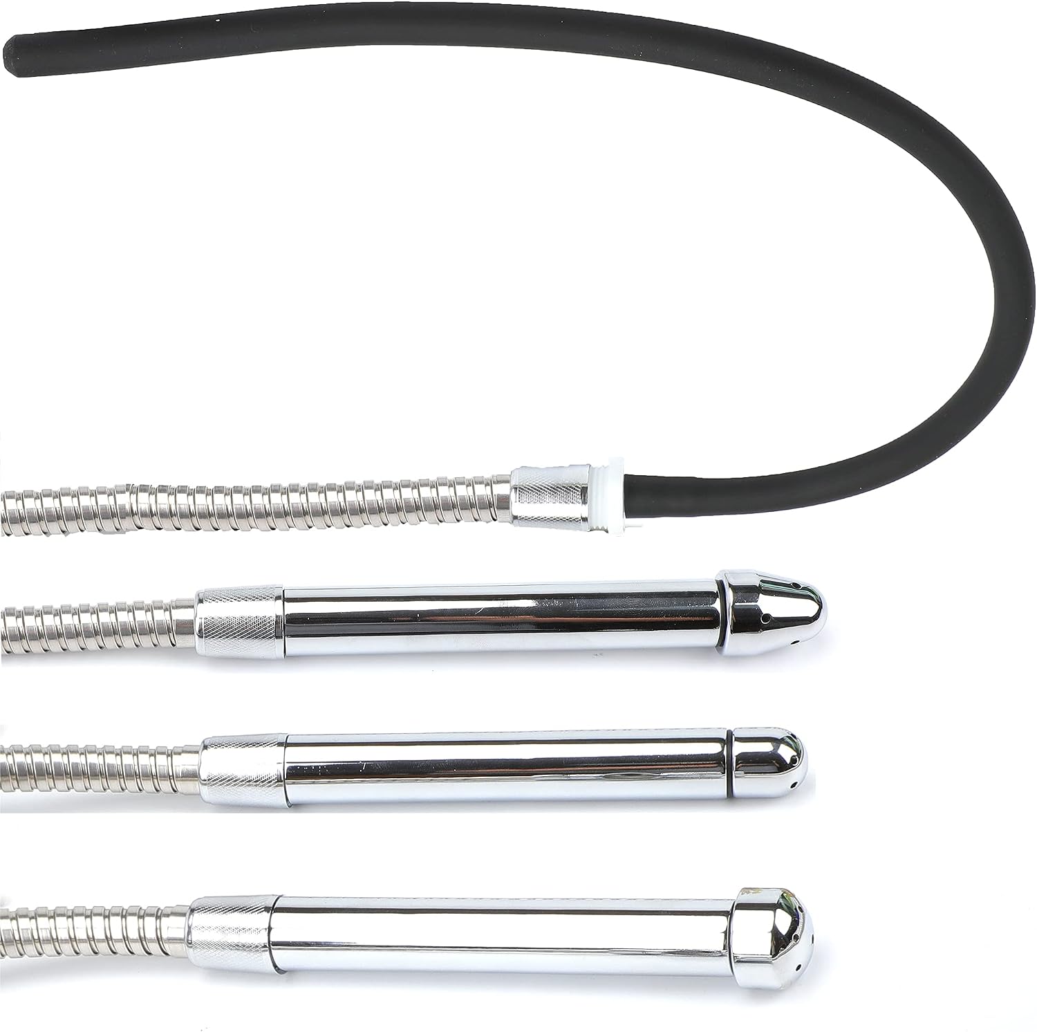 Shower Enema System, Douche Colonic Cleanse Kit, 5-Foot Stainless Steel Shower Hose Enema with Enema Showerhead Vaginal and Anal Cleaning Kit Colonic System Cleaner for Most Shower Systems
