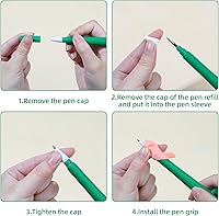 Vista 9 de Libro de práctica de escritura a mano ranurada, cuadernos mágicos para niños, juego de práctica de escritura a mano, libro de caligrafía preescolar