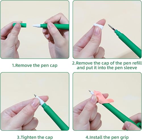 Miniatura 9 de LUCKFUTURE Libro de práctica de escritura a mano ranurada, cuadernos mágicos para niños, juego de práctica de escritura a mano, libro de caligrafía