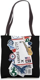 Airport and Airline Tags - Boarding Pass of Kansas City Tote Bag