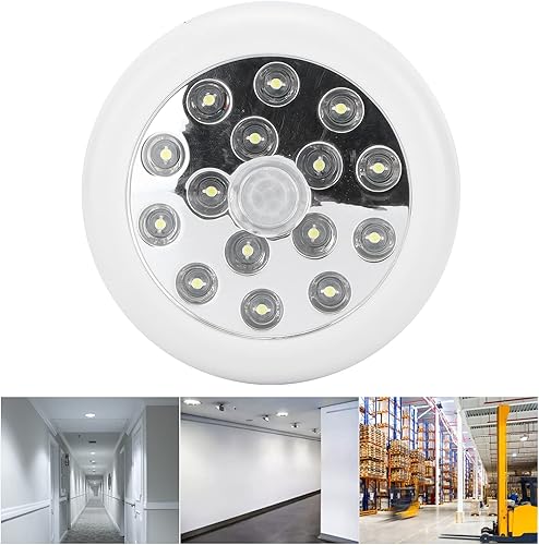 Miniatura 5 de MOUMOUTEN Body Sensor Light 15 LEDSuper Bright Infrared Sensing Lamp, 12V Sensor Light, Energy-Saving Induction Lamp, Wireless, Auto Response for