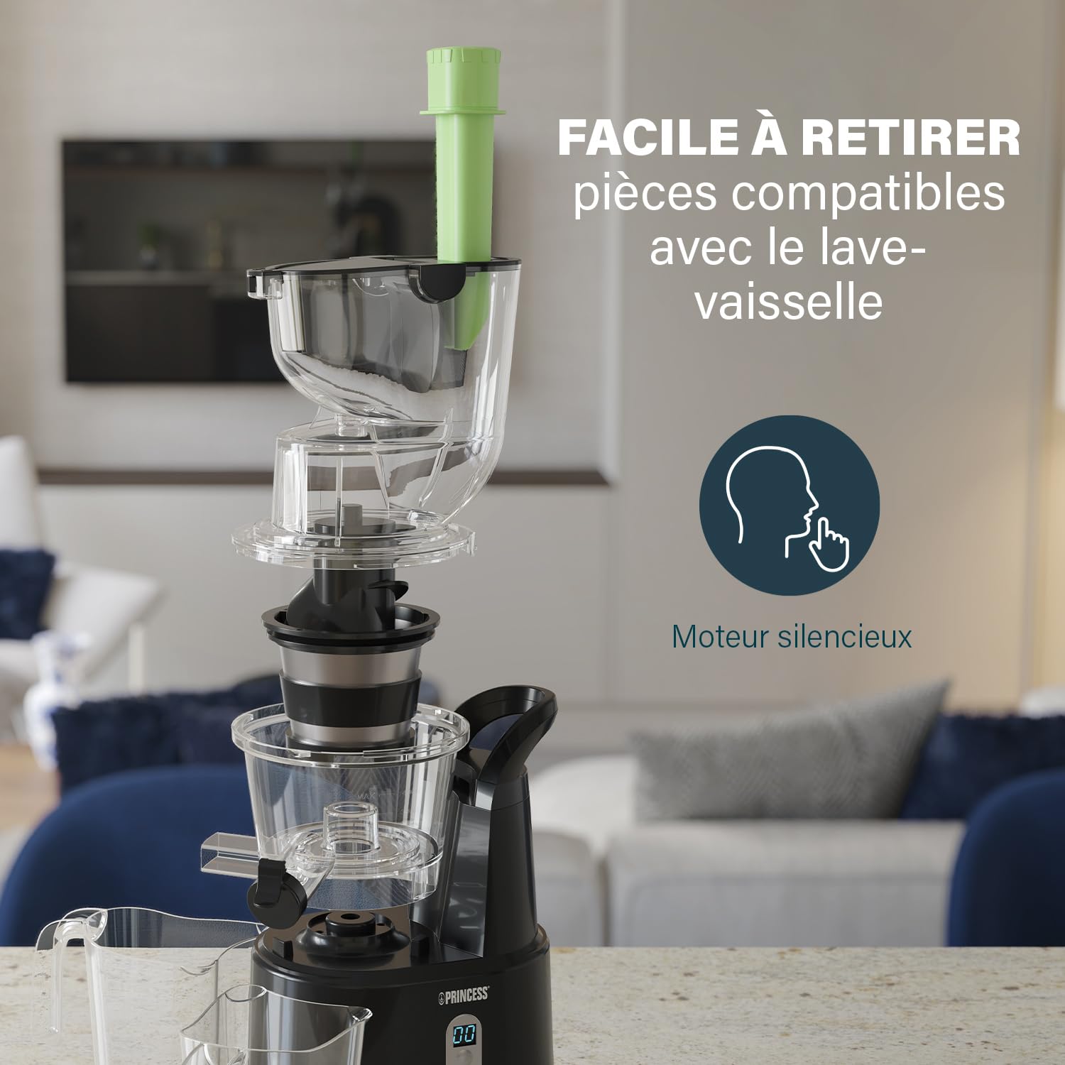 Princess 202045 Extracteur de jus avec remplissage facile