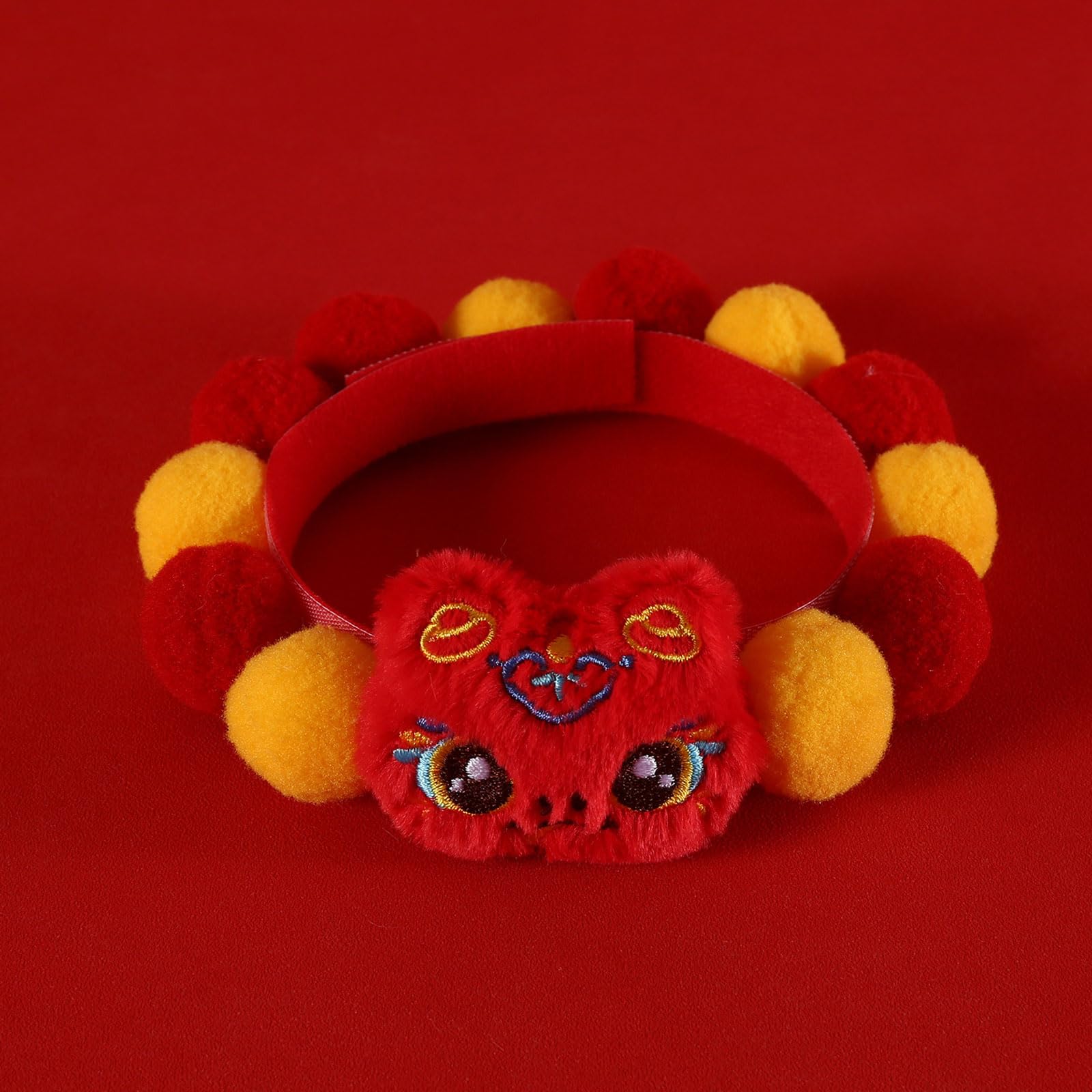 XISAOK 4lots Cuteness Pet Collar Snake Year Themed Pet Necklace Elegant Pet Collar for Parties and Festives Occasion