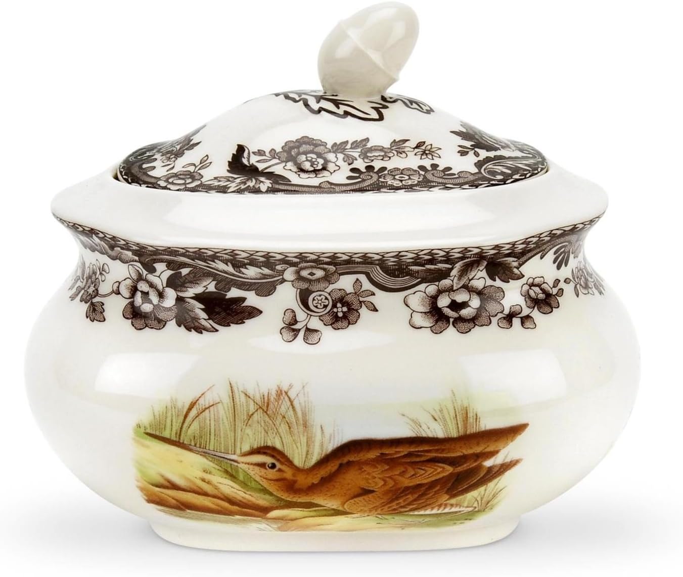 Spode Woodland Snipe Covered Sugar Bowl