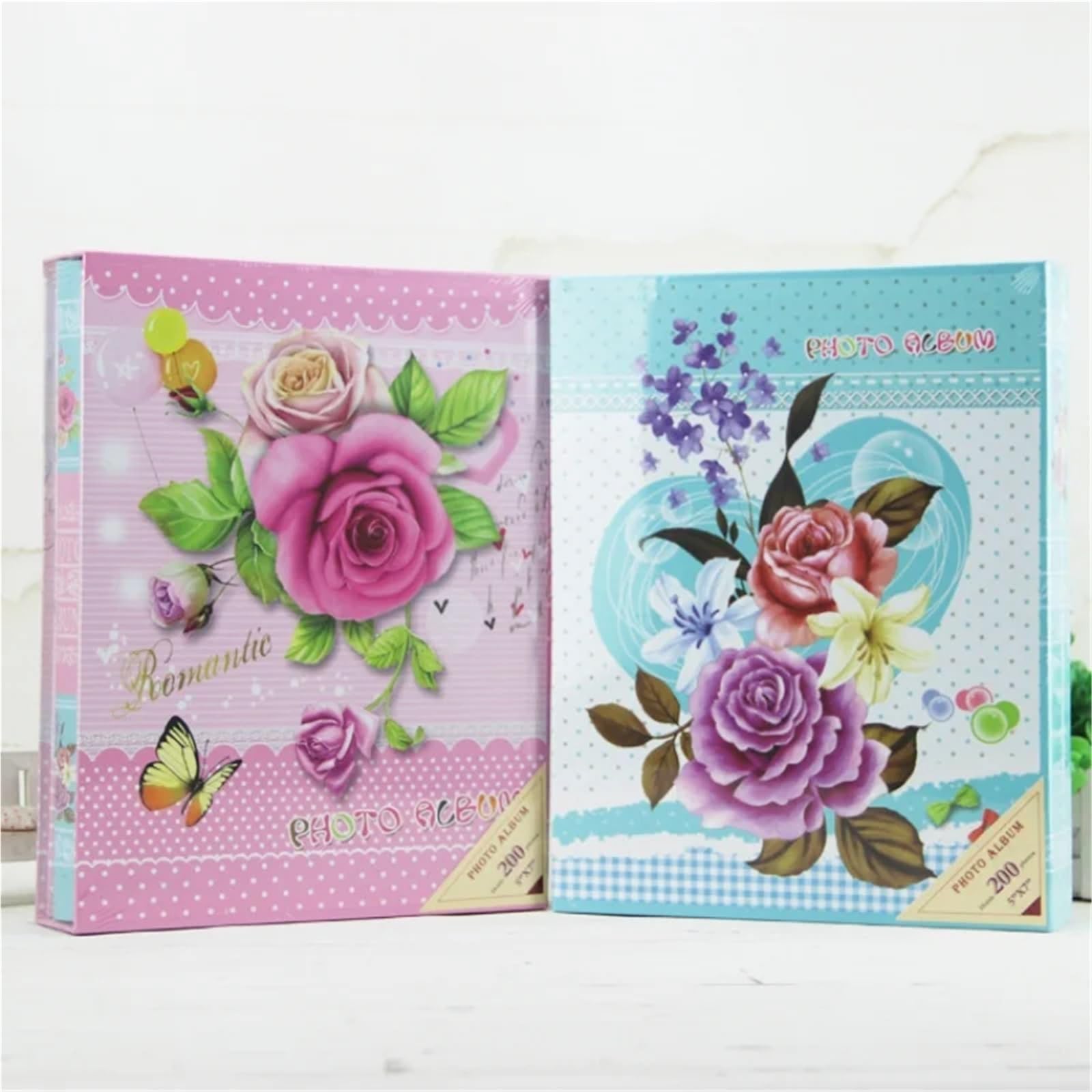 Álbum de fotos El álbum de fotos puede contener 200 bolsillos con 7 pulgadas (12, x 17,8 cm) Celebraciones aniversario