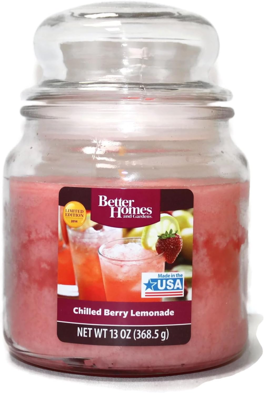 Better Homes & Gardens Chilled Berry Lemonade Scented Jar Candle with
