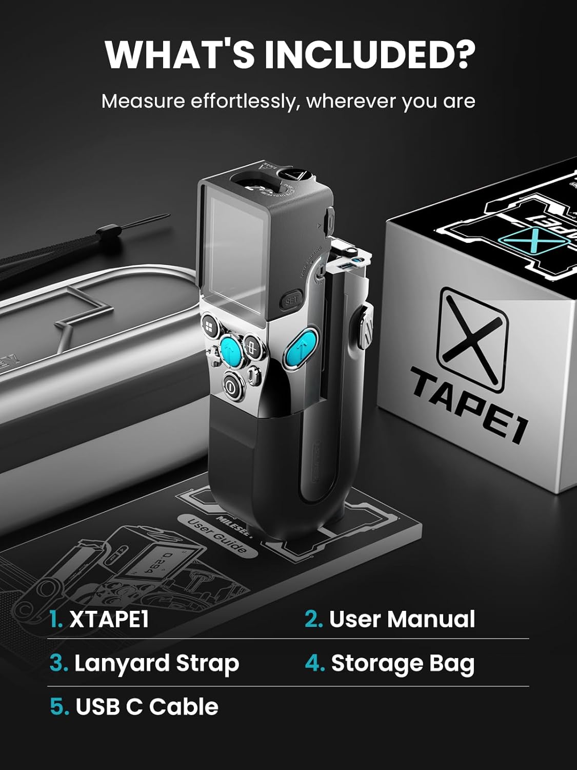 Contents of MiLESEEY XTAPE1 package