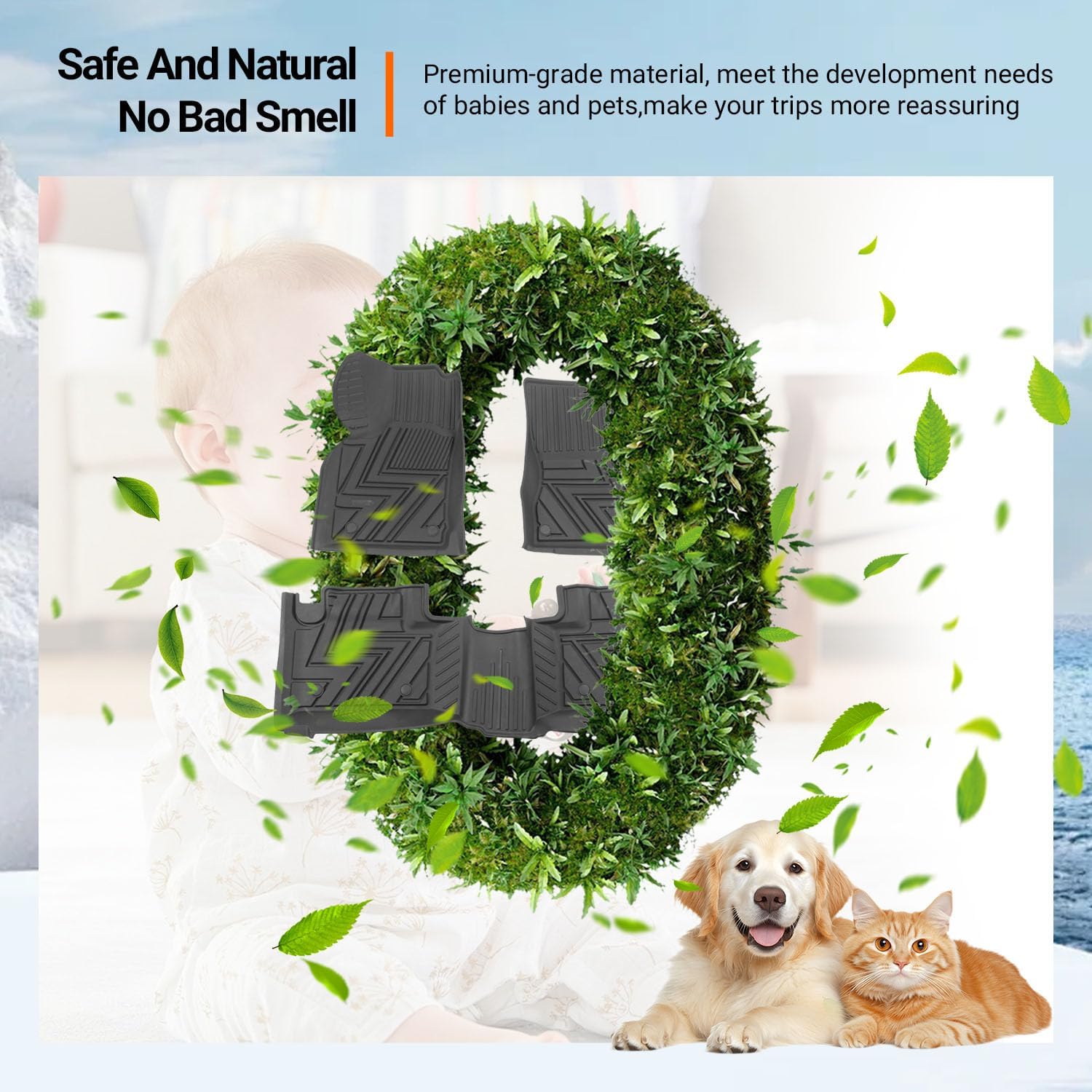 powoq Floor Mat Compatible with 2011-2021 Jeep Grand Cherokee Cargo Mat Floor Liner TPE Trunk Cargo Liner Replacement for 2011-2021 Jeep Grand Cherokee Accessories - Image 6