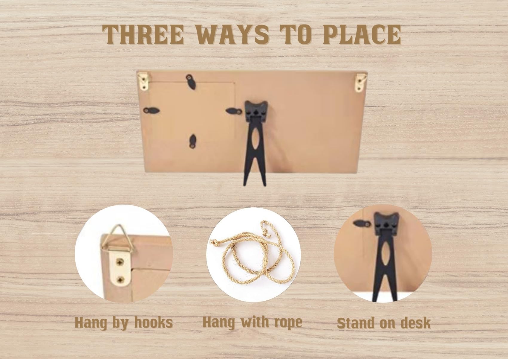 InnoBeta Poppy Gifts from Grandkids, Grandchildren, Grandpa Picture Frame, Present for Birthday, Christmas, Father's Day - for 4" x 6" Photos - POPPY & ME