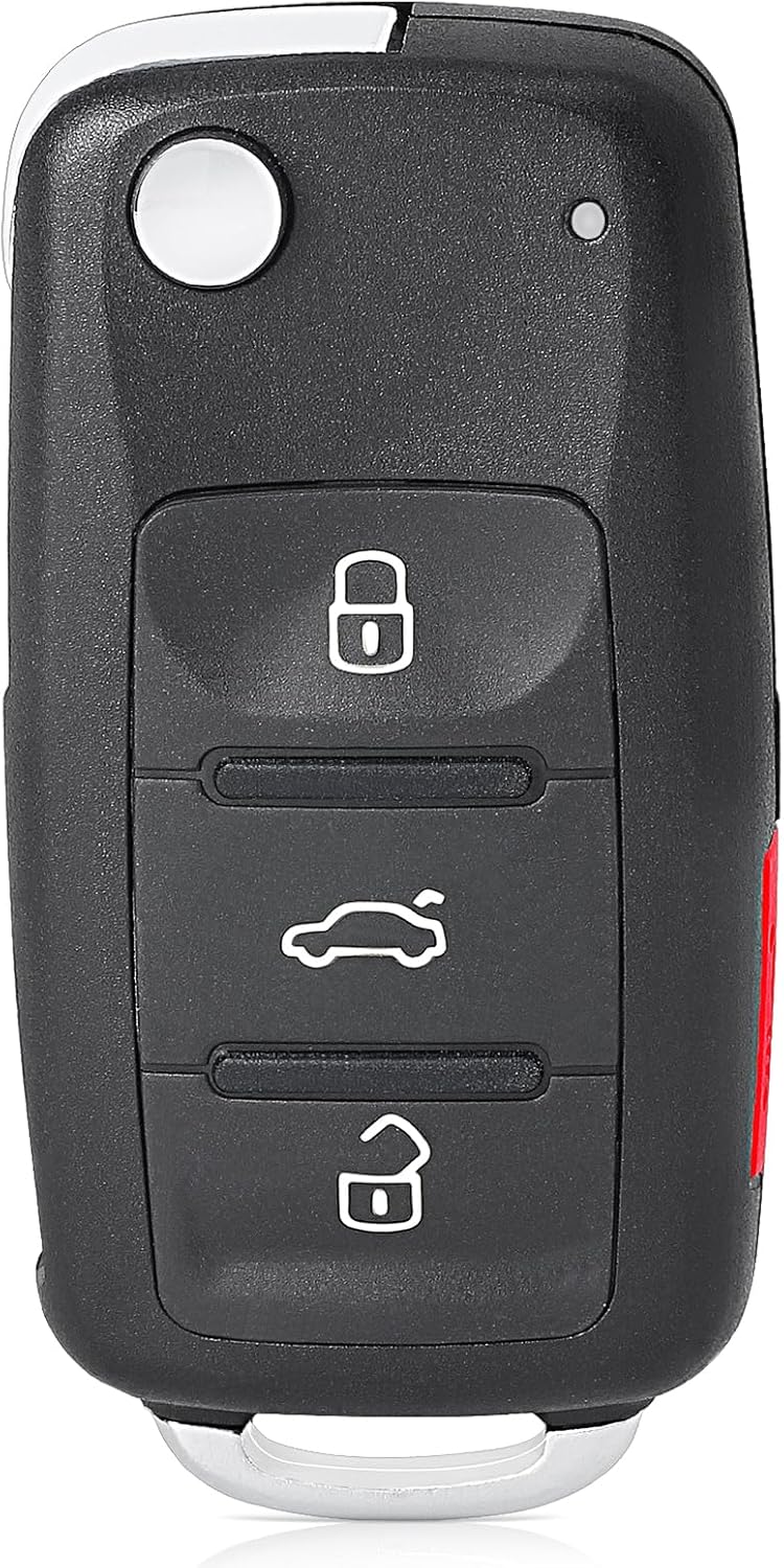 Replacement Smart Remote Car Key Fob for Volkswagen 2011-2018 NBG010180T 5K0837202AE 5K0837202R 315MHz ID48 Chip 4Buttons
