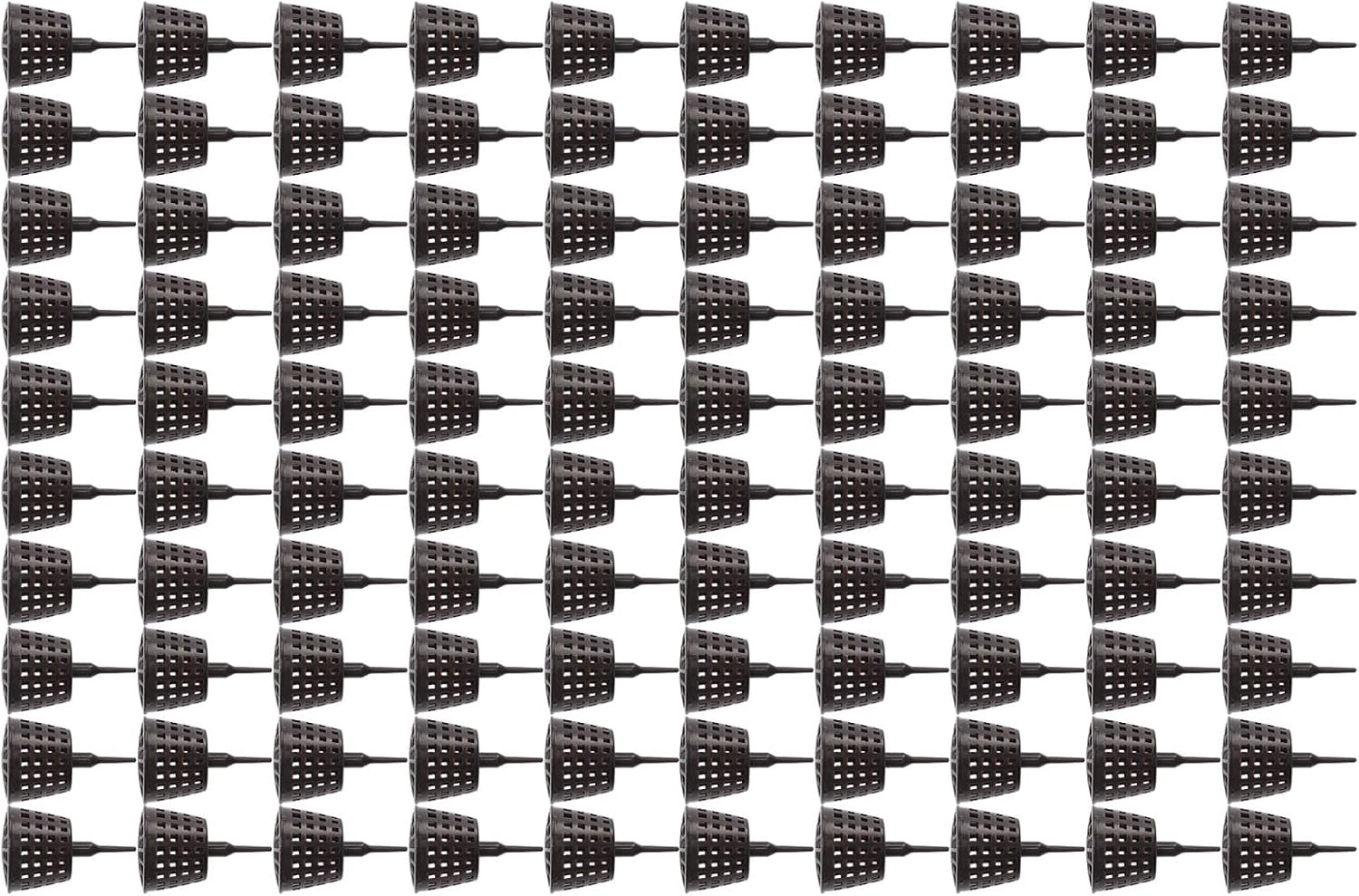 Fockety Fertilizer Mesh Baskets, 100Pcs Plastic Bonsai Fertilizer Baskets with Lid, Use with Any Granular Fertilizer, Fertilizer Orchid Basket, Planting Nutrition Cups for