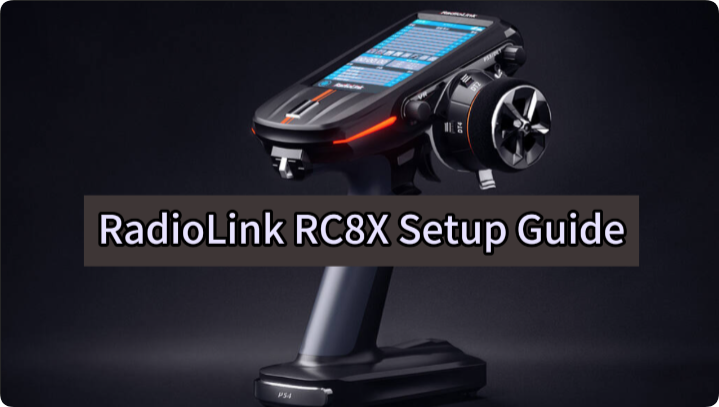 Radiolink RC8X 8CH 2.4G RC Transmitter and R8FG&R4FGM V2.2 Gyro