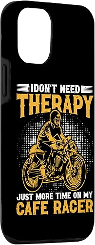 Miniatura 3 de iPhone 1212 Pro I Don't Need Therapy - Just More Time On My Cafe Racer Case