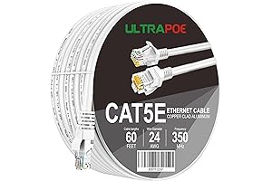 350Mhz Cat5e Ethernet Cable, Outdoor Weatherproof Gigabit Network Cable For Hassle-Free Connection