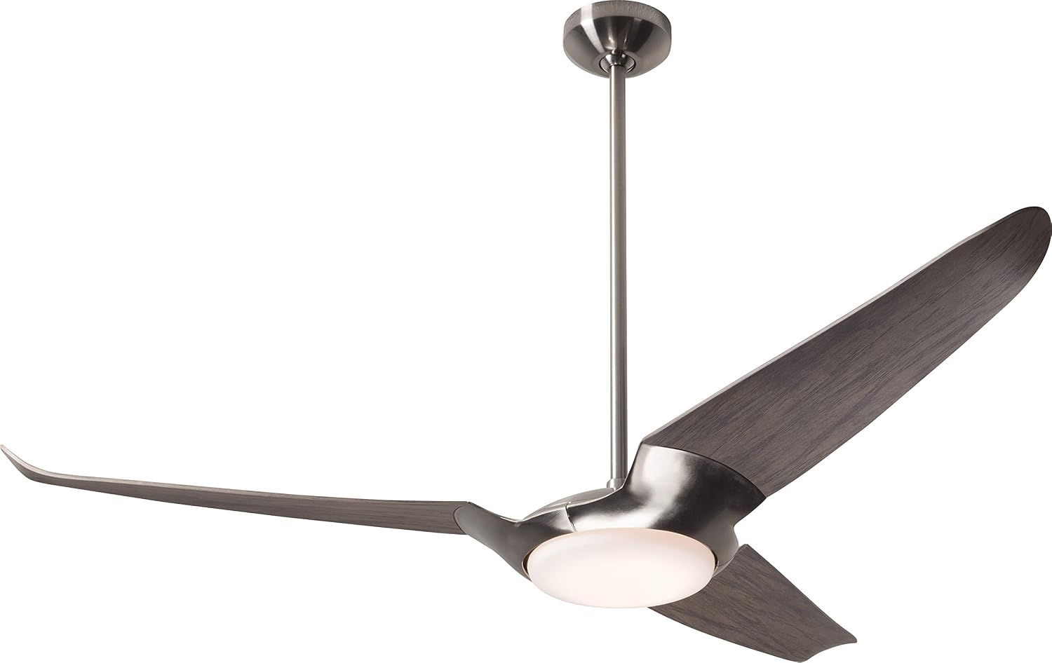Modern Fan Co IC3-BN-56-GY-570-WC Contemporary Modern 56``Ceiling Fan from IC/Air3 Collection in Pwt, Nckl, B/S, Slvr. Finish,
