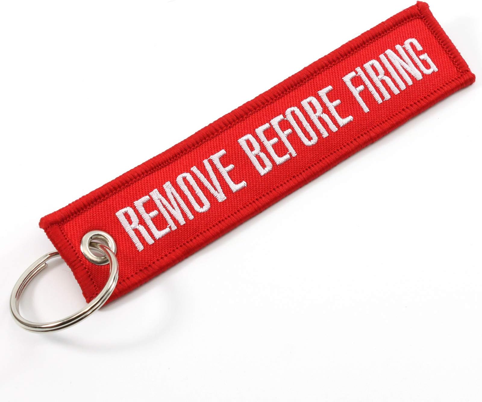 Rotary13B1 Remove Before Firing Keychain - Red/White