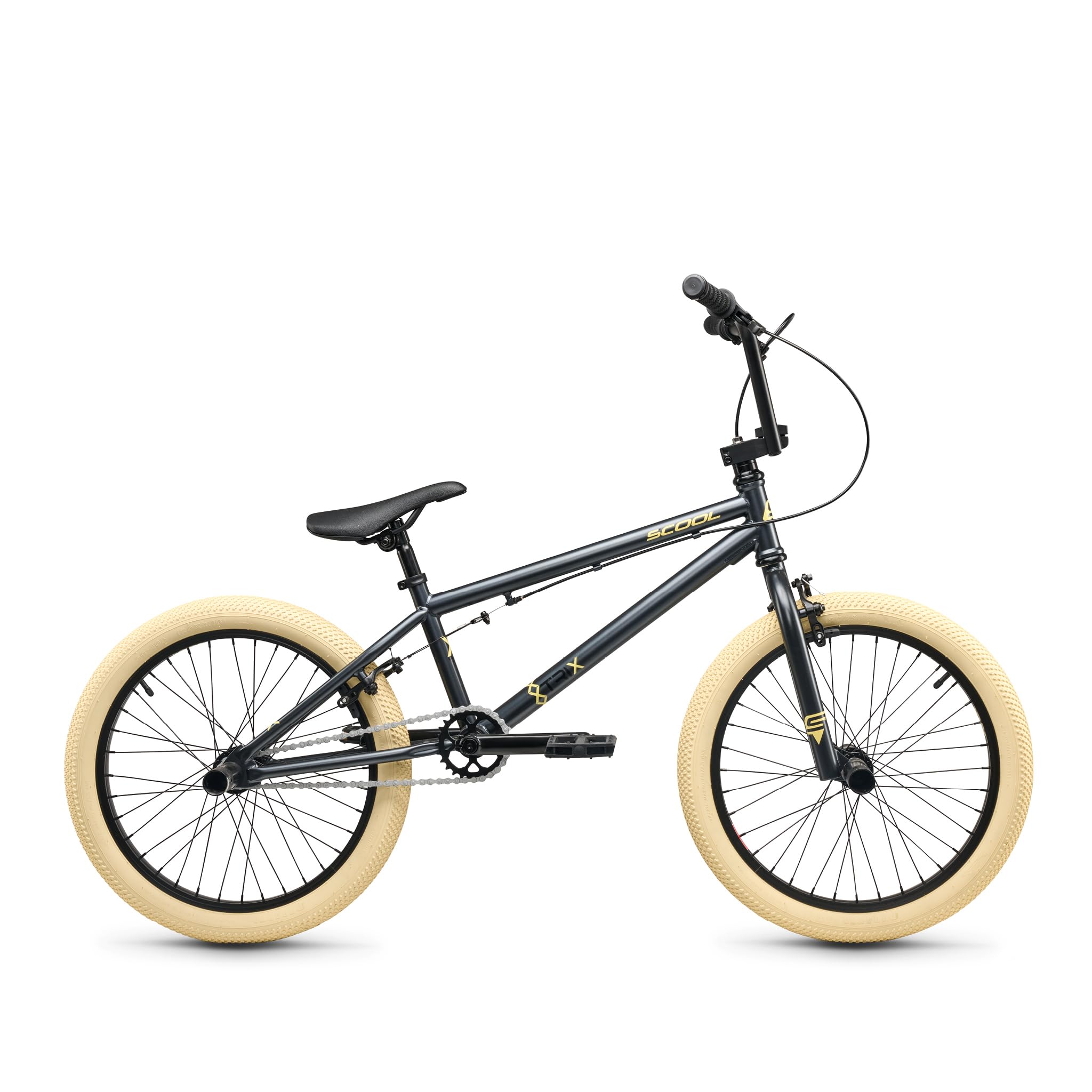 S’COOL Kinderfahrrad 20 Zoll, Kinder BMX Fahrrad – BMX für Kinder ab 6 Jahren – Körpergröße ab ca. 120 cm – Freestyle & Stunt Bike – 1-Gang XtriX BMX