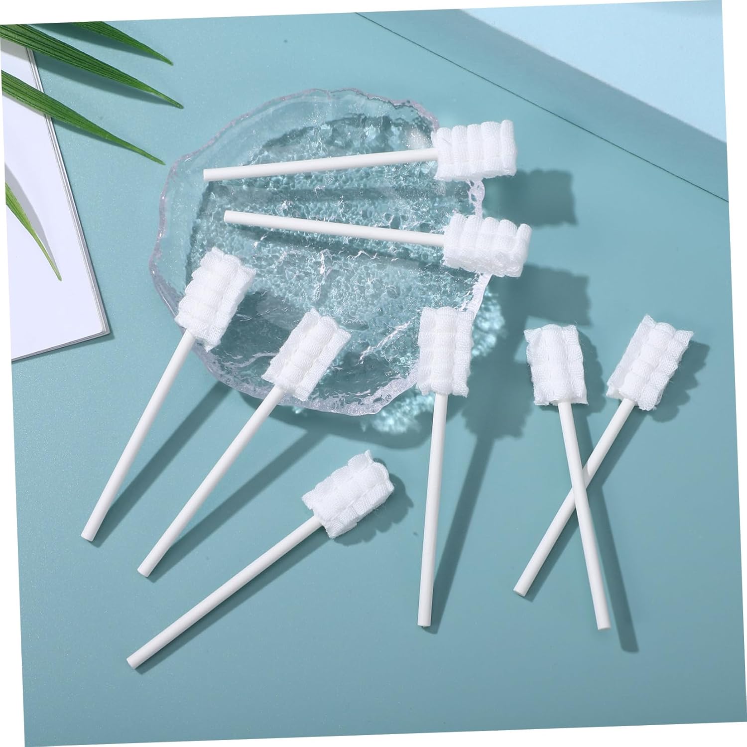 30Pcs Toothbrush Gauze Oral Cleaner with Ergonomic Handle for Tongue and Mouth Cleaning Soft Absorbent Fabric for Gentle Oral Care and Efficient Hygiene Maintenance